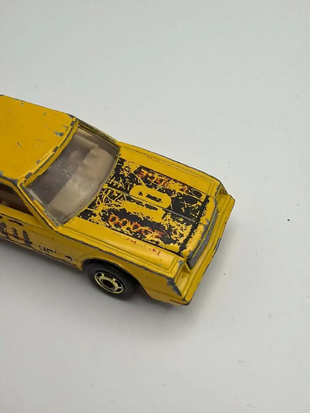 Vintage 1980 Hot Wheels Dodge Mirada Stocker #10 Yellow Diecast Car